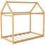Lit simple en bois de pin