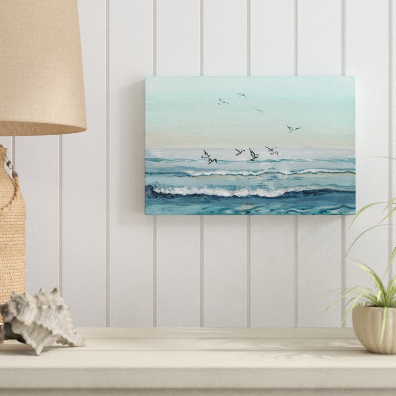Flying Birds - Wrapped Canvas Painting, 25cm H x 38cm W x 3.81cm D