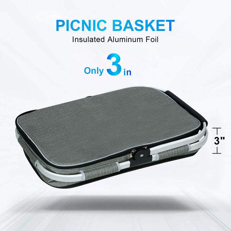 35L Large Picnic Basket 2 Layers35L