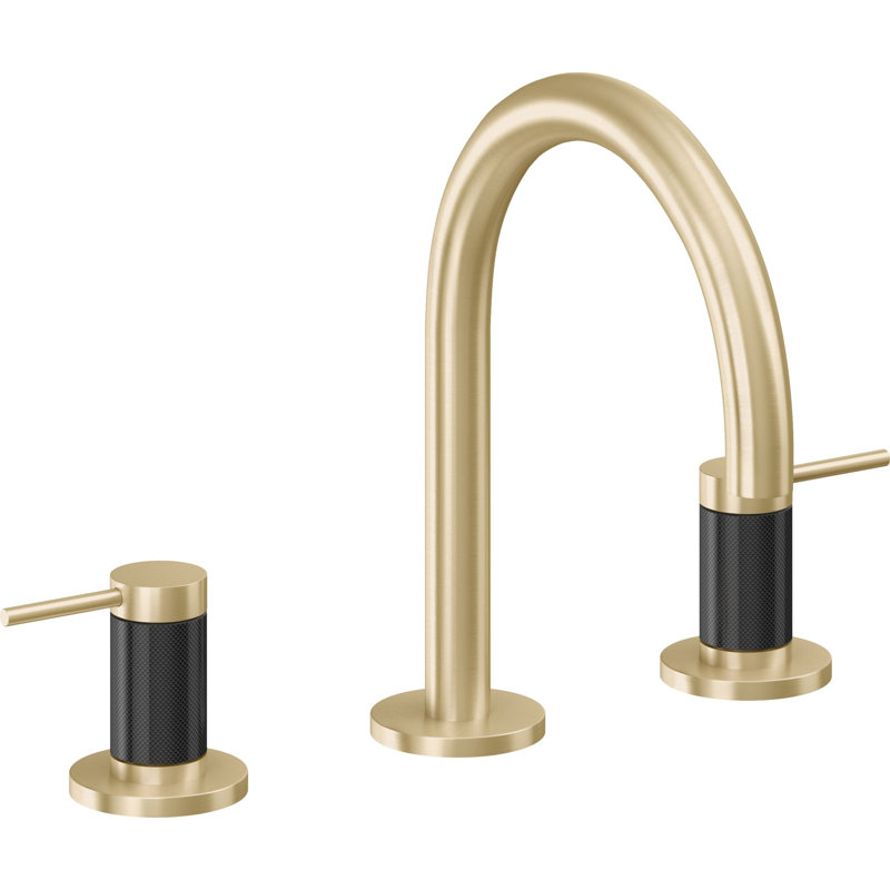 D Street 8" Widespread Lavatory Faucet, Satin Brass
