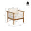 Fauteuil club en bois d'acacia-133604754