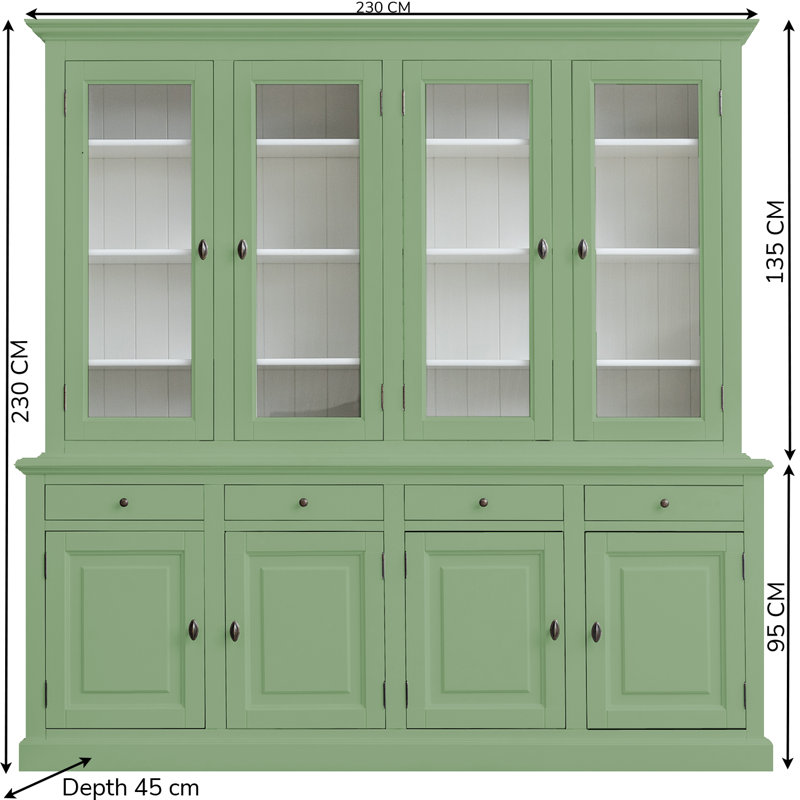 Babak Display Cabinet, Pale  Green