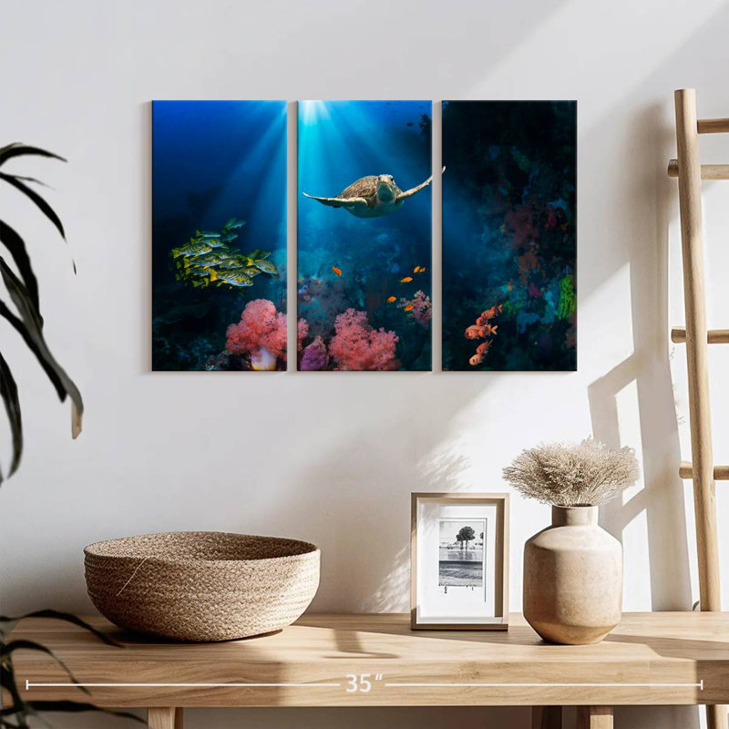 Ocean Underwater, 28" H x 45" W