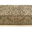 Tapis oriental crème / brun / kaki traditionnel Indo Kerman 6 pi 5 po x 9 pi 2 po
