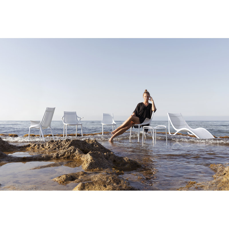 Chaise d'appoint empilable Ibiza, Blanc