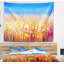 Tapisserie d'aquarelle abstraite de champ de fleurs-28491466