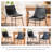 Anke Vegan Leather Dining Chairs, Black-1029606035