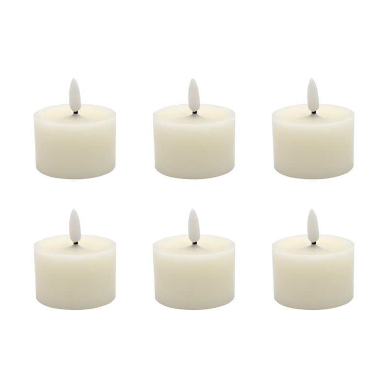 Unscented Flameless Tealight Candle - 6 Count