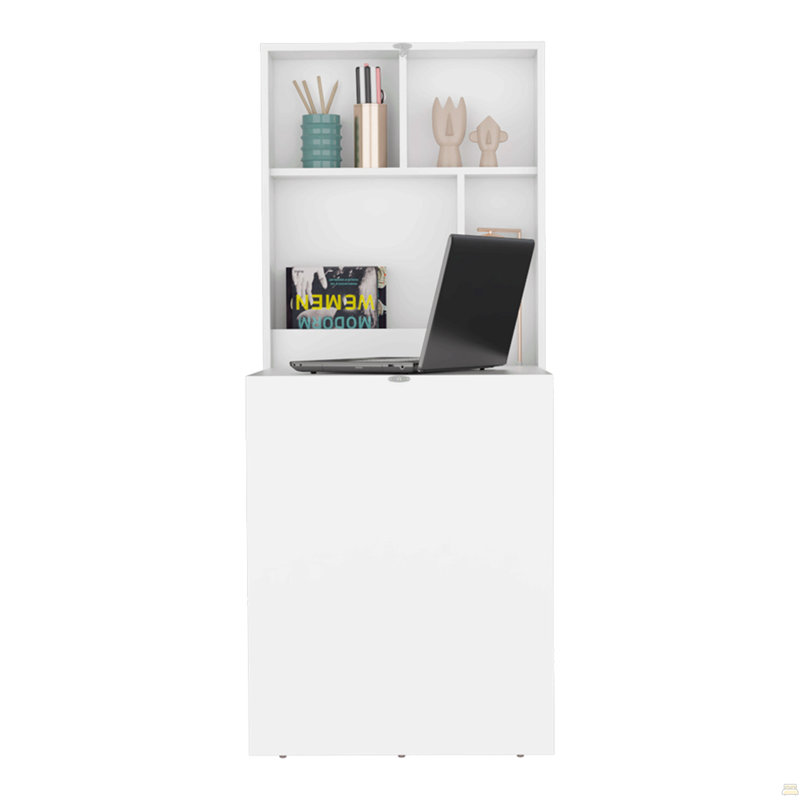 Table flottante vierge, bureau, blanc