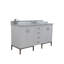 Ensemble de meuble-lavabo double 61 po Aashman
