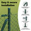 Vidaxl Chain Link Fence With Posts Steel-116798014-116798015