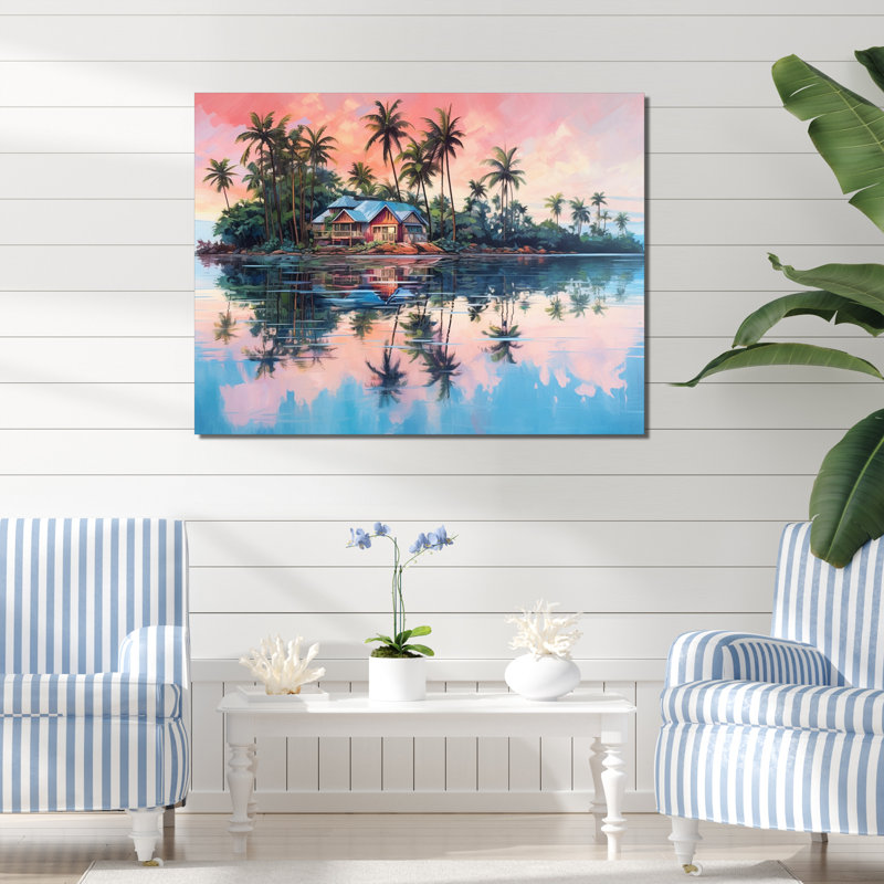Impression sur toile Seaside Magic, H 30 po x l 40 po x P 1,5 po, Toile tendue