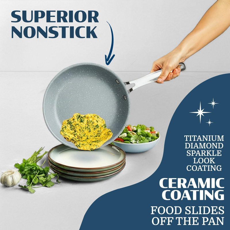 20 Pc Ceramic Cookware Set Nonstick