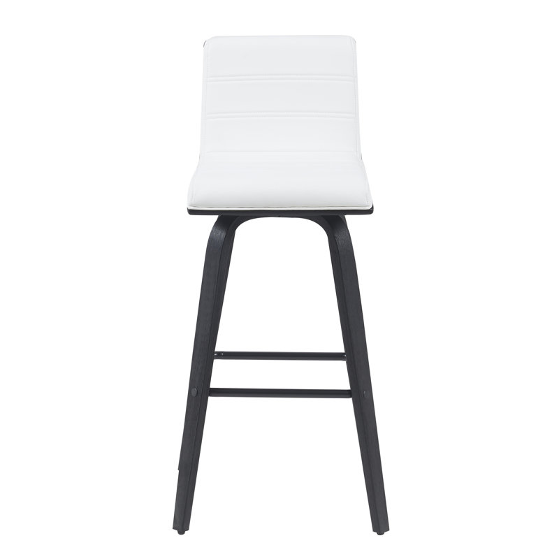 Tabouret de bar et de comptoir Biance, Noir, Blanc, Tabouret de bar (siège d'une hauteur de 30 po)