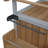 Foldable Outdoor Kitchen Island with Lockable Wheels, Storage Cabinet & Towel Rack (Espresso+Grey)-129470397-129470402