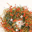 Couronne de fleurs artificielle 26 po
