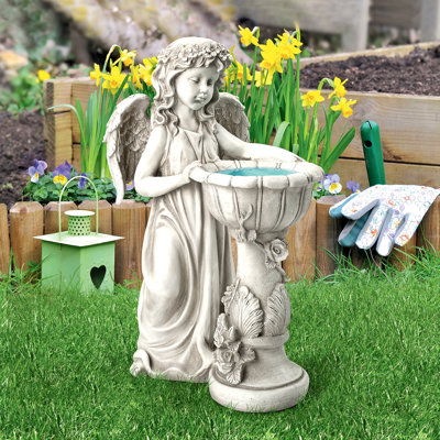 Angelique's Garden Splash Angel Birdbath Statue