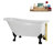 58" Streamlin Clawfoot Tub,Tray,Drain, Clawfeet-101628926-102219863