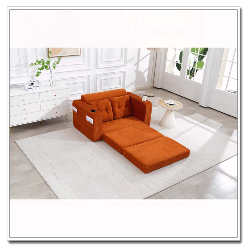 Canapé convertible, Orange