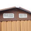 Outdoor 7 ft. W x 4.2 ft. D Metal Storage Shed-100916801