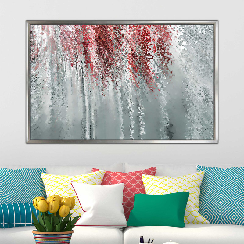 " Answer " by Mark Lawrence, 27.5" H x 43.5" W x 2" D, Silver Floater Frame