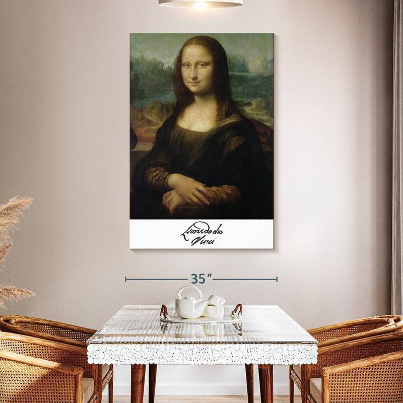 Affiche de l'exposition «Mona Lisa Da Vinci», H 51 po x l 34 po