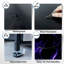 Commode pour commode de chambre à coucher pour commode bleu marbré ultra violet noir abstrait néon mauve vague Commodes et commodes en tissu