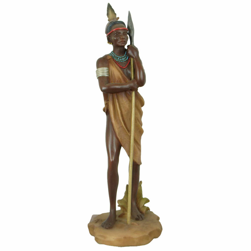 Figurine Alabaster Mursi Warrior