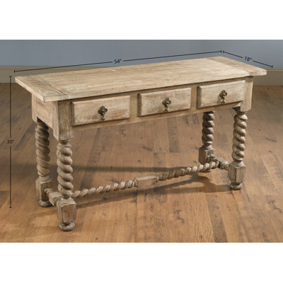 Geremia 54" Barley Twist Console Table