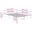 Bed Frame Black Oak Engineered Wood-2112027727