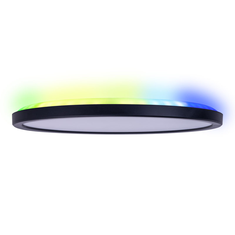 Camyia Plastic LED Flush Ceiling Light, 2.6cm H x 54cm W x 54cm D