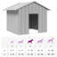 Barys Galvanised Steel Dog House-318808019-318808028