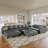 Zendajas Upholstered U-Shaped Sectional Reversible-1503399791