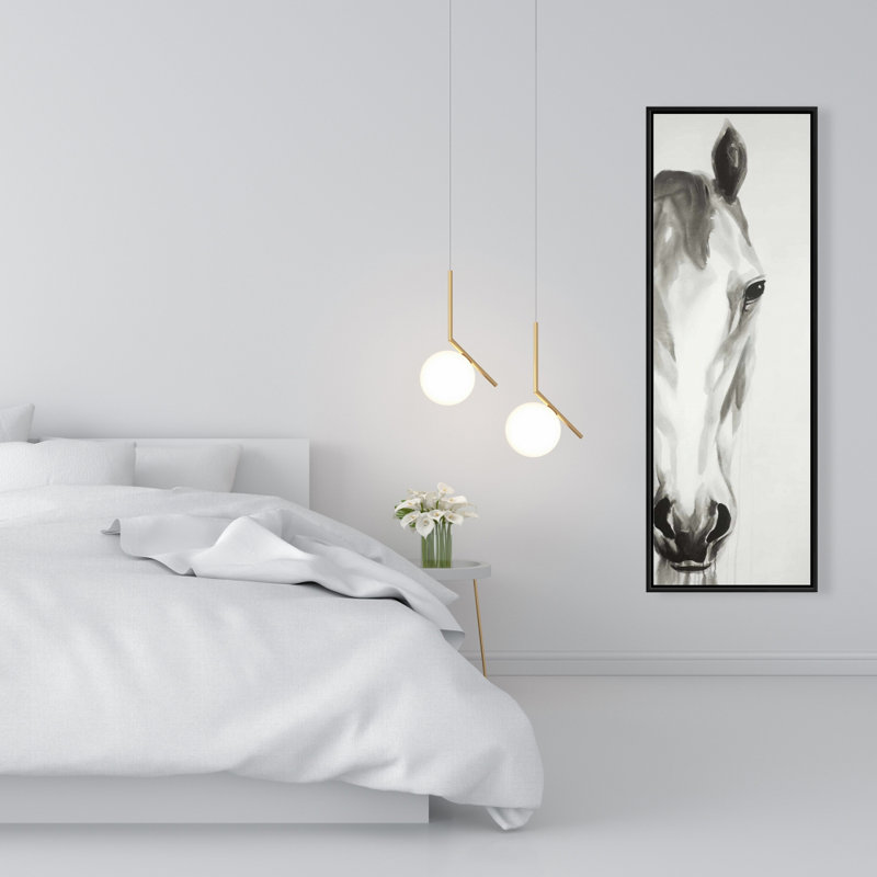 " Black & White Horse Face "