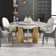 Round Sintered Stone Dining Table With Rotating Tray