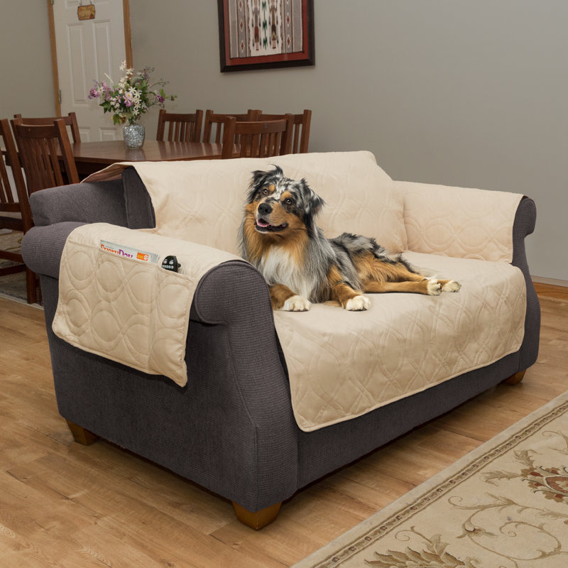 PETMAKER Waterproof Couch Cover for Pets, Tan, 0.25" H x 91" W x 75.5" D
