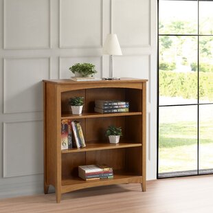 Raniyah 30'' W Solid Wood Standard Bookcase