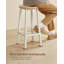 Bar Stool with Metal Frame and Footrest-2105060663