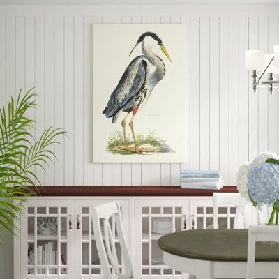 'Custom Great Blue Heron (MI)' by John Selby - Painting Print