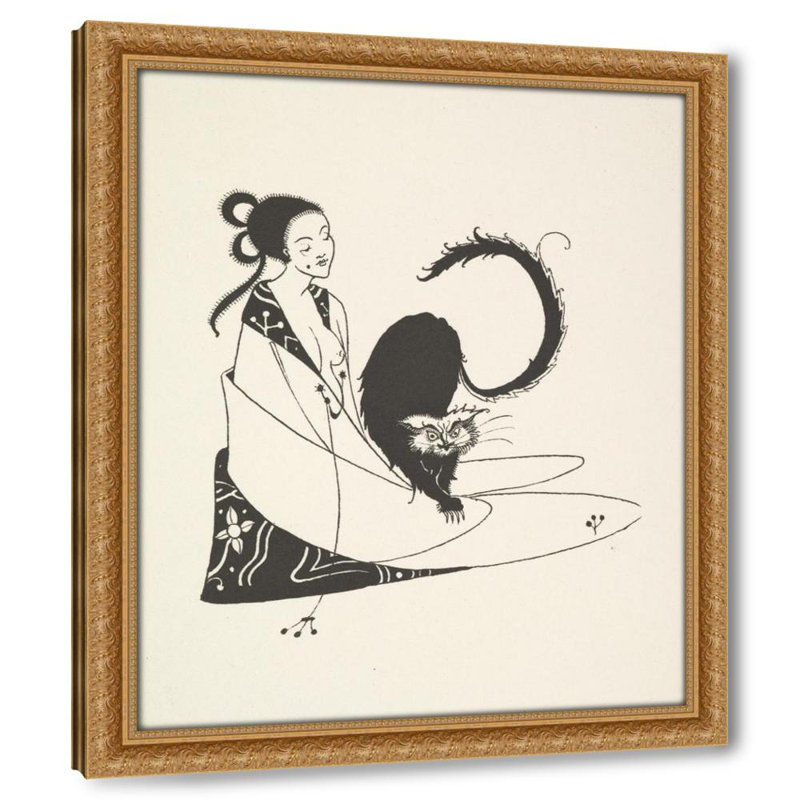 Grotesques par Aubrey Beardsley 4 (années 1910), H 31 po x l 26 po