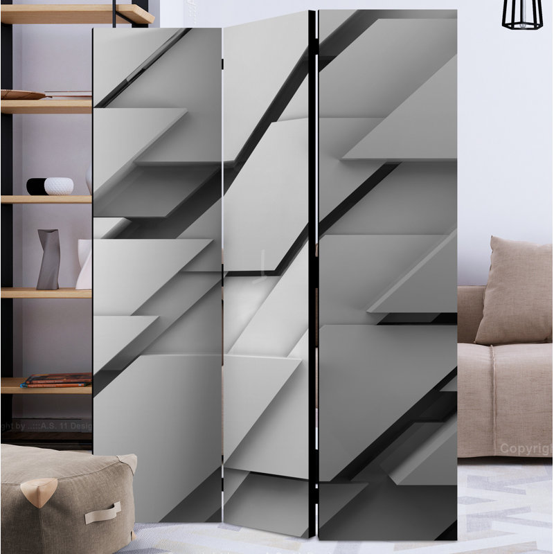 Asheville 172cm H Folding Room Divider, 3