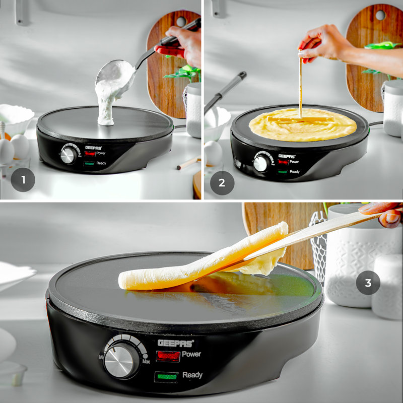 1000W Pancake & Crepe Maker- Electric Non-Stick