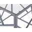 Marquise Glass Top Frame End Table-43556189