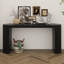 Console courbée à rayures verticales uniques, idéale pour le salon, le bureau ou l'entrée | Idée de cadeau-610325926