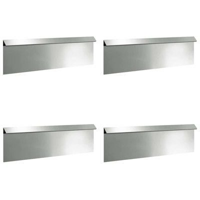25 cm H x 100 cm W Galvanised Steel