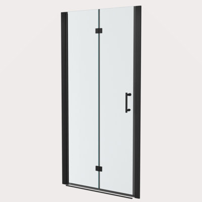 30"W X 72"H Fold Frameless Shower Door With Tempered Glass