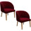 Housse pour fauteuil - Neutre - Extensible douce, Mid-Century moderne, à oreilles / dossier incurvé, Chaise d'appoint