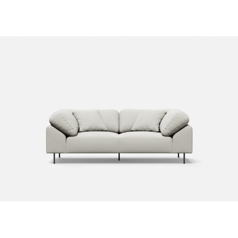 Collar 2-Seater, Cotton Blend, Ivory