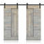 Porte de grange en bois à panneaux avec trousse de quincaillerie d'installation-84945896-84945899