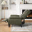 Fauteuil inclinable par pression en similicuir avec assemblage facile et soutien lombaire-471688045
